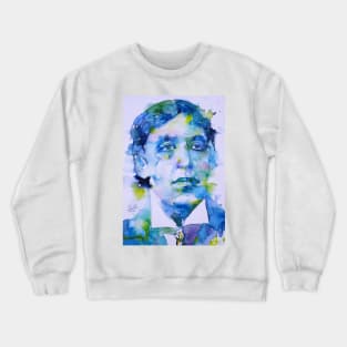 OSCAR WILDE watercolor portrait .10 Crewneck Sweatshirt